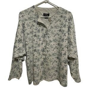 Altitude Floral Print Dolman Sleeve Blouse Size Large